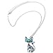BONSNY Statement Enamel Alloy Chain Cat Necklaces Pendant Original Design For Women (Blue)
