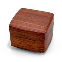 Solid Wood 18 Note Musical Box, Small Music Box for Jewelry Storage - Choose Custom Tune from 400+ Song Choices, Matte Finish Elegant Musical Jewelry Box