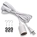 JACKYLED Extension Hanging Lantern Cord Cable 15Ft UL 360W with E26 E27 Socket On/Off Button Pendant Lighting