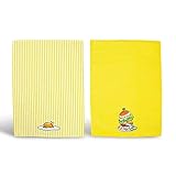 Official Gudetama Lazy Egg Dish Towels | Features Gudetama in Cute Poses | Perfect Kitchen Accents | Set of 2 Towels
