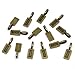 Housweety 50 Bronze Tone Tag Glue on Bail 21x7mm