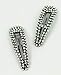 Kitsch Clip Snap Rhinestone | Snap Clips for Hair | Hair Snap Clips | Metal Snap Hair Clips | for Women | Snap Hair Clip | Barrette | 2 Count | Hematite