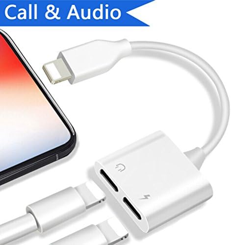 Aux Earphone Adapter Connection Cable Converter Support Call & Audio & Charge Function - Support IOS 11