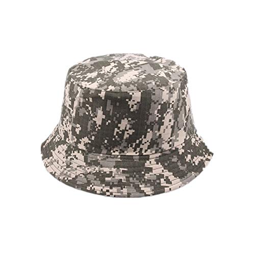 Crytech Unisex 100% Washed Cotton Bucket Hat Army Tacticle Camouflage Summer Outdoor Sun Cap Reversible Folding Fisherman Cap Breathable Fishing Hunting Beach Sun Hat for Women Men (Green)
