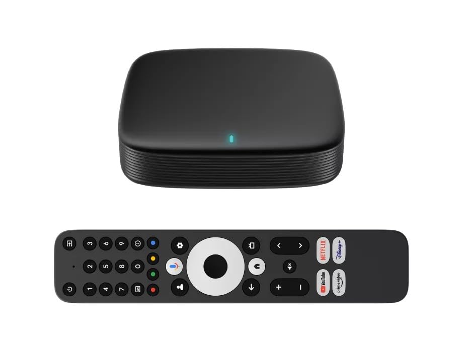 MAG555 Streaming Media Player Google TV™ 2025 | 4K HDR | Voice Remote | Dual-Band Wi-Fi | Chromecast Built-in | HDMI + AV Output