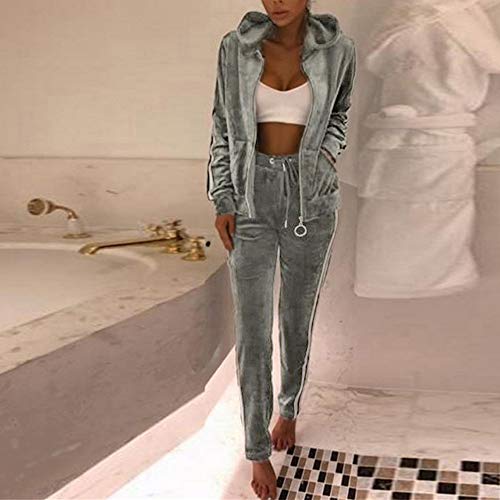 Unifizz-Womens-Fashion-Tracksuit-Striped-Two-Piece-Jogging-Suit-Long-Sleeves-Zipper-Top-Long-Trousers