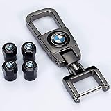 Kaolele 5 Pcs Metal Car Wheel Tire Valve Stem Caps for BMW X1 X3 M3 M5 X1 X5 X6 Z4 3 5 7Series with Key Chain Logo Styling Decoration Accessories ...