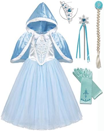 Princess Dress Up Deluxe Party Costume Halloween Cosplay with Accessories