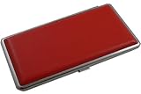 Contemporary Leather 120mm Cigarette Cases - Red