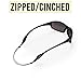 Cablz Zipz Adjustable Eyewear Retainer | Adjustable, Lightweight, Low Profile, Off-The-Neck Eyewear Retainer Strap | Black | 14