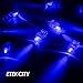 Etekcity LED Finger Lights 100 Pack Finger Ring Glow Sticks for Kids Adults Bright Party Favors Party Supplies for Holiday Light up Toys Assorted Color