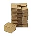 Iconikal 3 x 3 x 2-inch Gift Or Favor Box, Kraft Brown, 100-Count