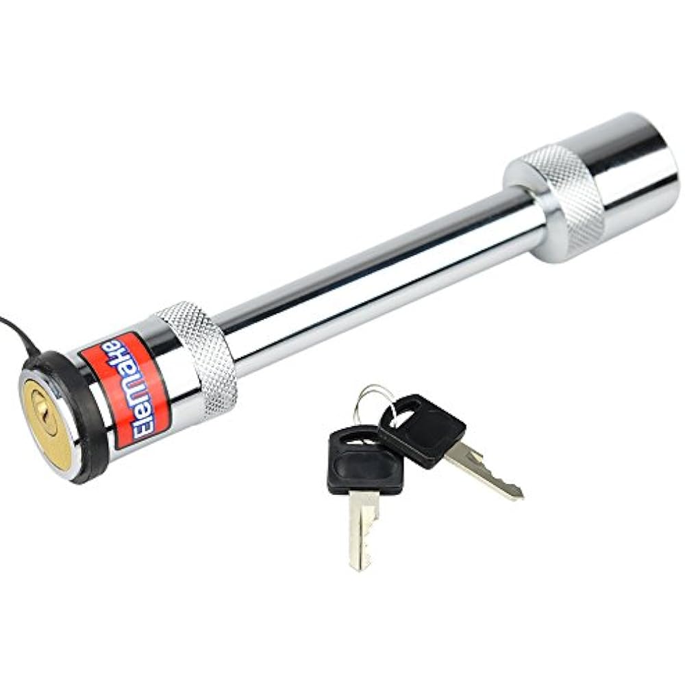 7inch Long Trailer Lock 5/8" Chrome Brass Core Locking Mechanism 31/2