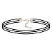 Choker Necklace, Xpatee Women Choker Necklace Set Black Velvet Lace Tattoo Choker Set Girls Stretch Necklace (10 Pack)