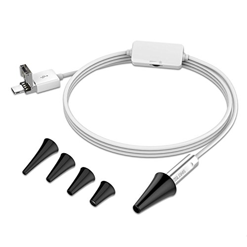 UPC 647904220815, Digital Otoscope, Teslong USB Ear Scope Otology Inspection Camera with 6 LED Lights for Samsung LG Sony Android Mac and PC