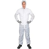 Colad White Nylon Plain Reusable Paint Coverall Spray Suit