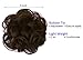 PrettyWit Hair Extensions Wavy Messy Bun Chignons Piece Wig Hairpiece Scrunchy Scrunchie Updo Ribbon Ponytail-Darkest Brown and Dark Auburn M2/33thumb 4