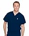 Landau Essentials Unisex Relaxed Fit 1-Pocket V-Neck Scrub Top 7502 Navy