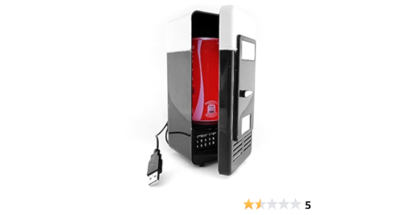 REY Mini Nevera USB Refrigerador Vintage, Pequeño Frigorífico ...