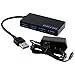 Protronix 4 Port USB 3.0 Hub with 5V/2A Power Adapter