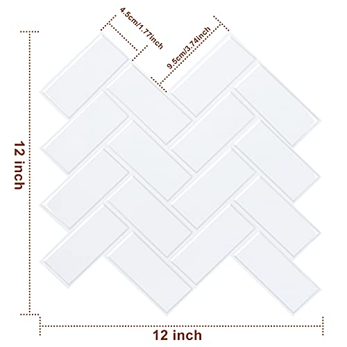 STICKGOO Backsplash Peel and Stick Tile, 10 Sheets 2021 Upgraded