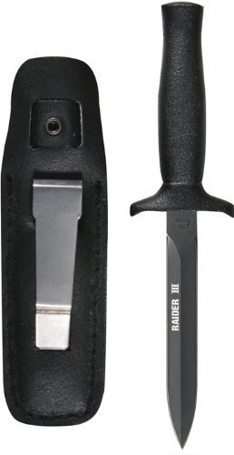 Rothco raider iii boot knife, black matte