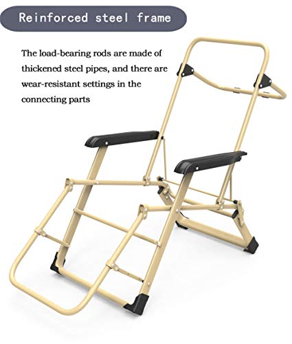 Hochlehner Gartenstuhl ,Komfortable Zero Gravity Terrace Klappstühle Verstellbarer Bürostrand Im Freien Ultra-Breite… – Bild 7