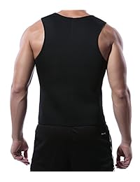 MISS MOLY Men Sweat Sauna Neoprene Shaper Vest Muscle Workout Tank Top for Weight Loss