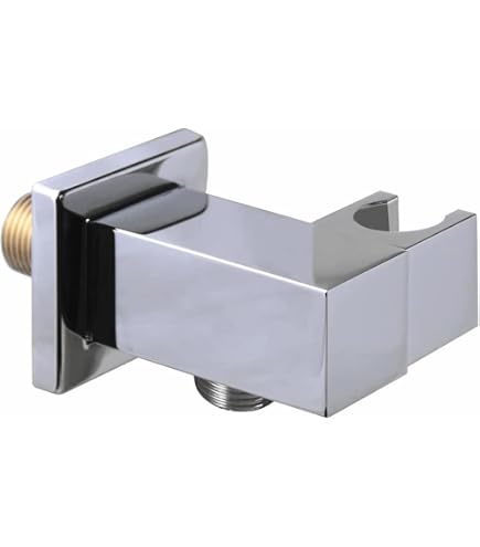 Signature Hardware Schwenkbarer Wasserversorgungsbogen Mit Halterung – Chrom, Für Handbrause, Messing, 25 Jahre Garantie