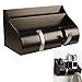 Umbra Cubby Wall-Mount Entryway Organizer with 2 Hooks, Espresso/Nickel