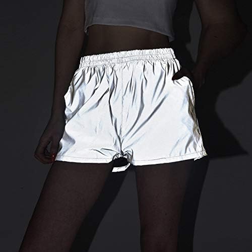 reflective high waisted shorts
