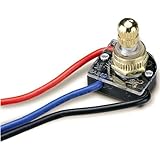 Gardner Bender GSW-68 Brass Rotary Switch, 6A 125VAC, Single Pole Tripple Throw, OFF-ON(P)-ON(N)-ON(N+P), Brass