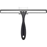 AmazerBath Squeegee for Shower Glass Door, Shower Squeegee for Glass Doors - All-Purpose Squeegee with Hook for Shower Doors,