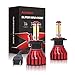 H7 LED Headlight Bulbs 20000LM 200W 6000K Cool White Low Beam / High Beam Conversion Kit 360 Degree 4 Side COB Chips Super Bright Auto Headlamps -2 Yr Warranty