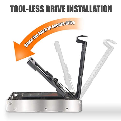 ICY DOCK Removable 2.5" SSD/HDD Mounting Adapter Kit Convert to 3.5" SAS SATA Hard Drive Tray/Enclosure/Mac Sled (MB382SP-3B) - Thumbnail 2