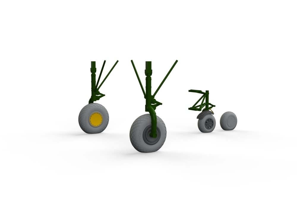 Eduard Brassin 1:72 - B-24 Liberator Wheels (Edu/Has)