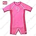 Hush Gecko Kids Thermal Swimsuit, UPF50+ Protection, Neoprene Swimwear 3mm Thickness, Swim Suit Wetsuit Aqua Warmer(Size 3,Pink)