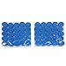 Beauticom (Quantity: 50 Pieces) 5G/5ML Round Clear Jars with Blue Lids for Scrubs, Oils, Toner, Salves, Creams, Lotions, Makeup Samples, Lip Balms
