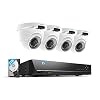 REOLINK 4MP 8CH PoE Security Camera System, 4pcs Wired 1440P Security IP Camera for Indoor and Outdoor, 4K 8CH NVR with…