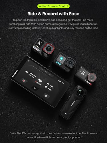 RiderNav R7M 7" Wireless Motorcycle CarPlay & Android Auto for BMW Motorcycles - Native Wonder Wheel & Action Camera Control (GoPro/Insta360)| TPMS/RPM| OTA Updates|1200-Nit IP69K GPS | Nav Prep 5/6
