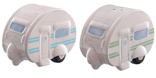 Puckator Ted Smith Ceramic Caravan Salt And Pepper Set