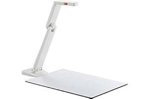 Elmo 1433-6 Model OX-1 Visual Presenter with Writing Board, 1/3.2" CMOS Sensor, Captures 1080p Full HD at Up to 15fps and 720p at Up to 30fps Via USB, 14.7" x 11.1" 4:3 Imaging Area, Built-in Micropho