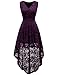 Dressystar Women's Sleeveless Hi-Lo Lace Prom Dress Cocktail Party Gowns
