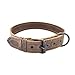 Hide & Drink, Rustic Leather Dog Collar for Medium Size Dog (12 to 21 in.) (1.25 in.) Wide, Handmade Includes 101 Year Warranty (Bourbon Brown)