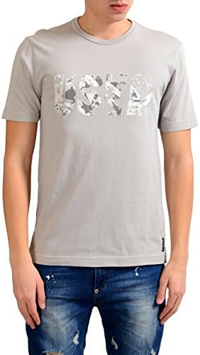 Men's Gray Graphic Crewneck T-Shirt US M IT 50