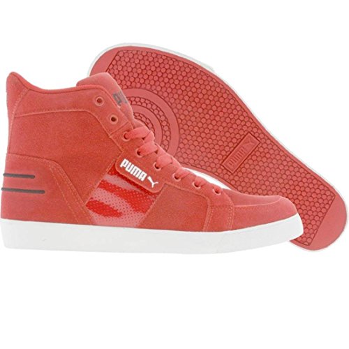 Puma Mens Hooper Mid Sneaker Ribbon Red Black White 13