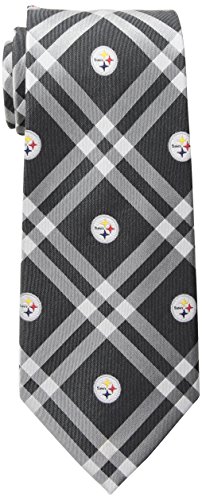 Eagles Wings NFL Pittsburgh Steelers Men's Woven Polyester Rhodes Necktie, One Size, Multicolor