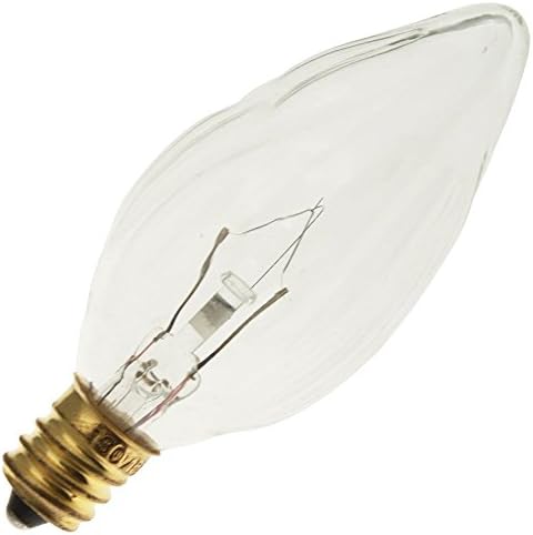 Industrial Performance 15F10/CL 130V, 15 Watt, F10, Candelabra Screw (E12) Base Light Bulb (1 Bulb)