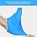 Blue Waterproof Rain Shoe Covers  for Traveling - Durable,Water Resistant,Non slip,Non-toxic,Recyclable,Stretchable Boot Overshoe - Elasticity Gear Galoshes fits for Men Women Kids (Large US 7.5-11)