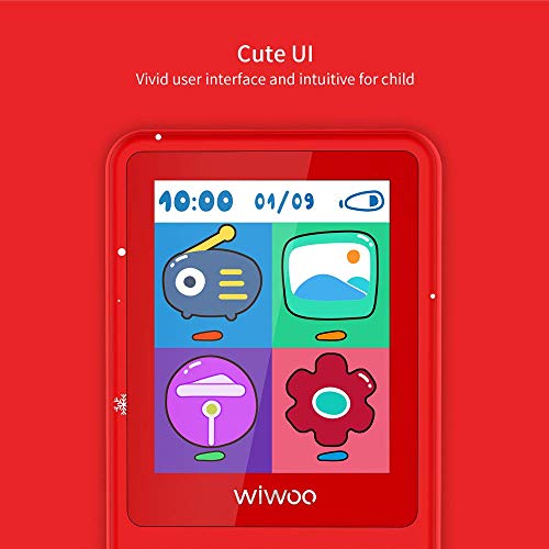 Kids MP3 Player, Cartoon MP3 Music Player with 1.8" Large LCD Screen Games Video Player Voice Recorder FM Radio E-Book, Bear's Paw Button MP3 Player for Festival, Party